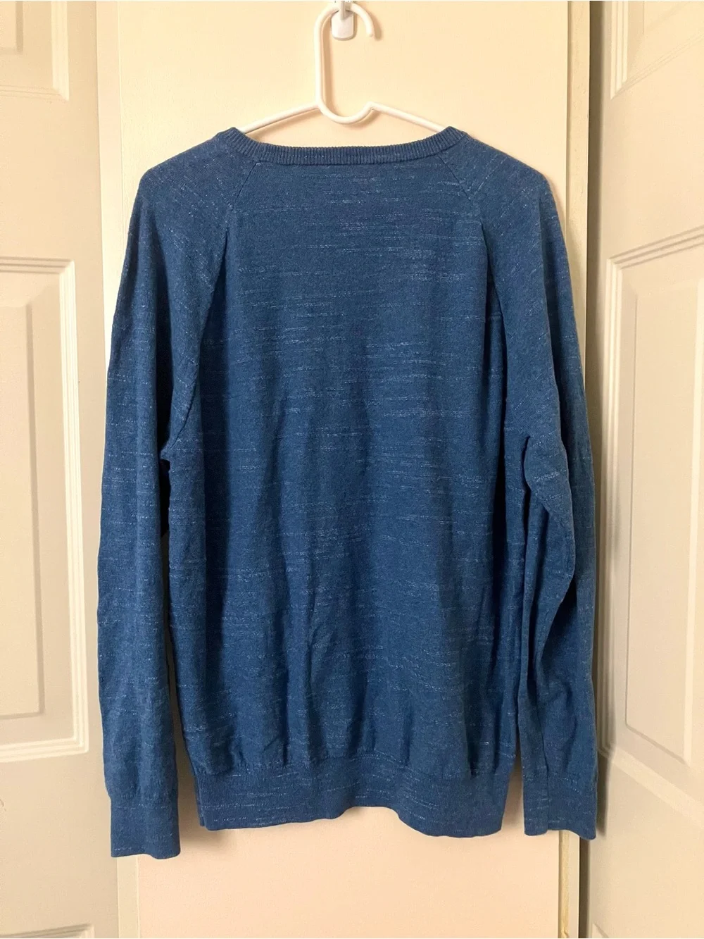 J. Crew Men’s Indigo Heather Crewneck Sweater